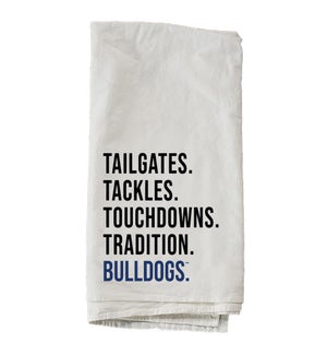 Tailgates Tackles Drake University Towel